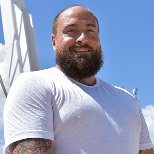 Jordan Adams, Marine Cook/Deckhand on both R/V W. T. Hogarth and R/V Weatherbird II