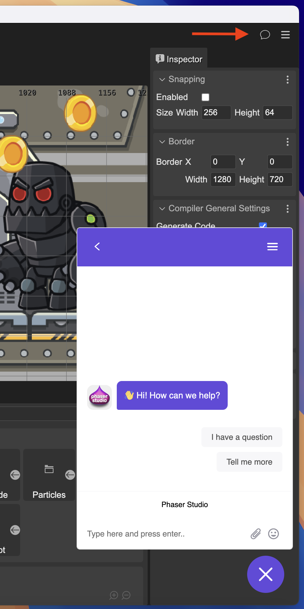 chat window